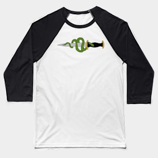 snake and dagger Baseball T-Shirt